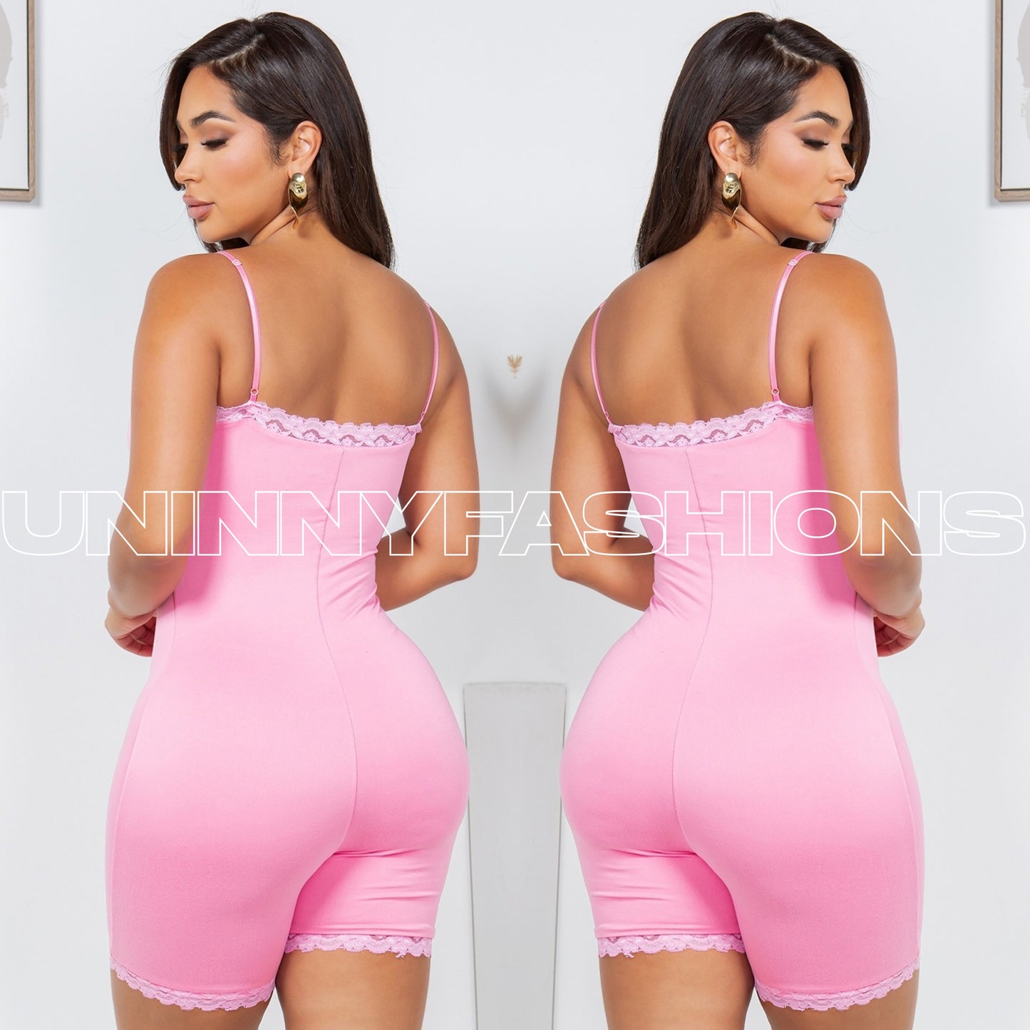 Bubblegum Lace Romper