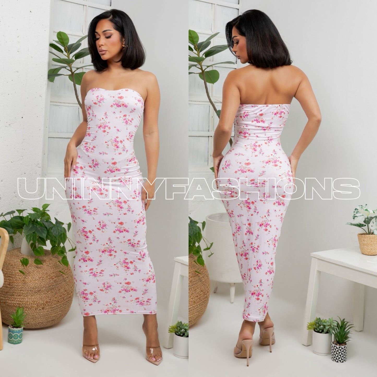 Pink Floral Maxi