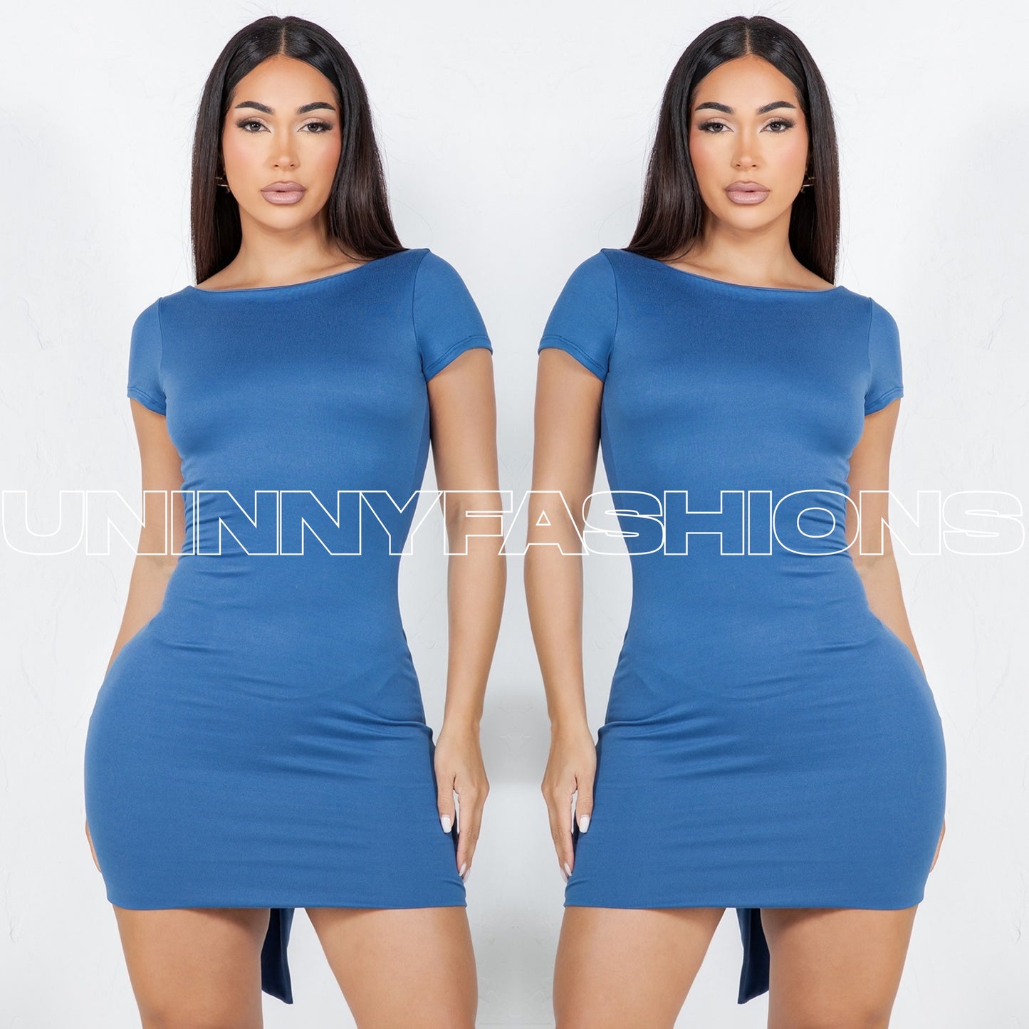Denim Bow Dress