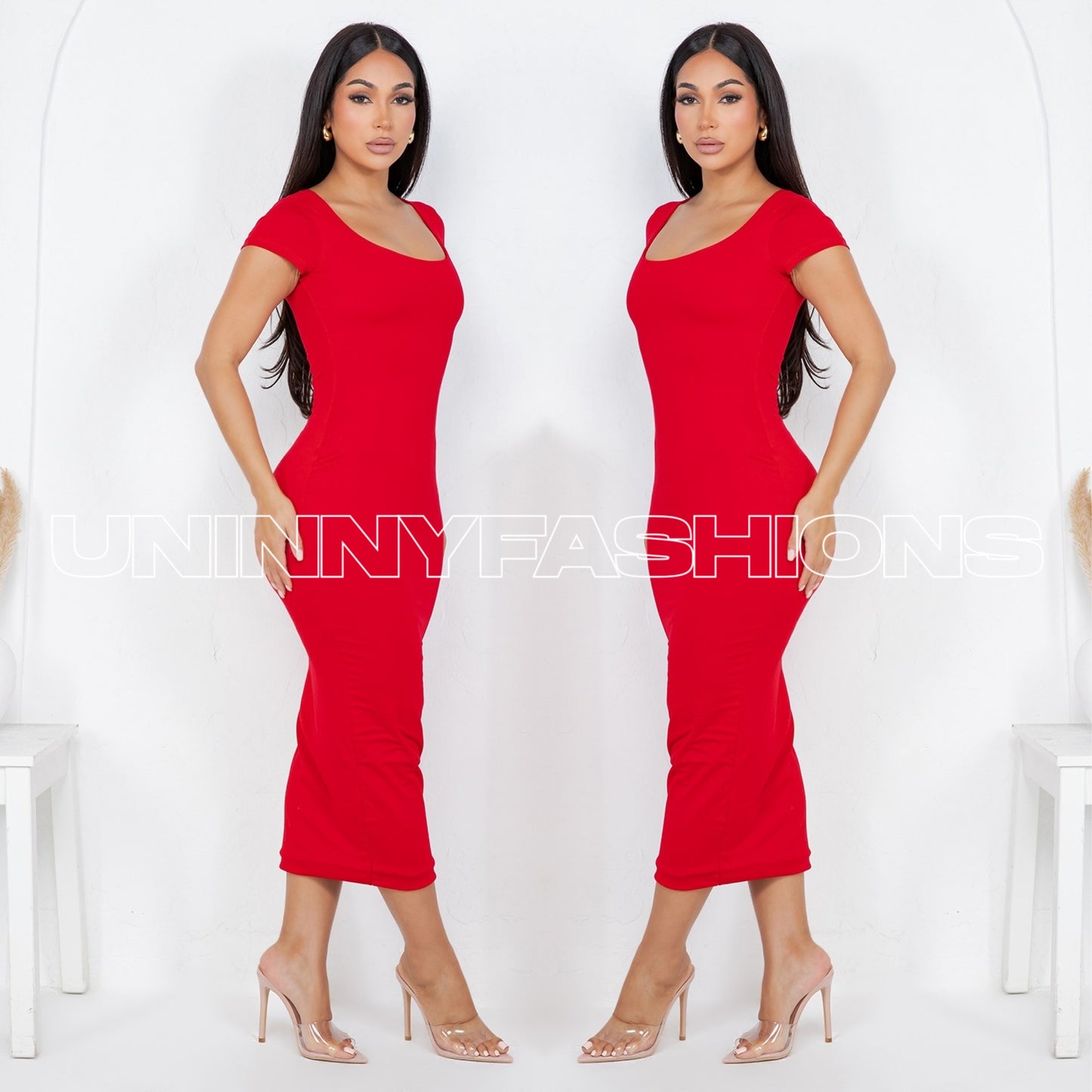 Short Sleeve Midi