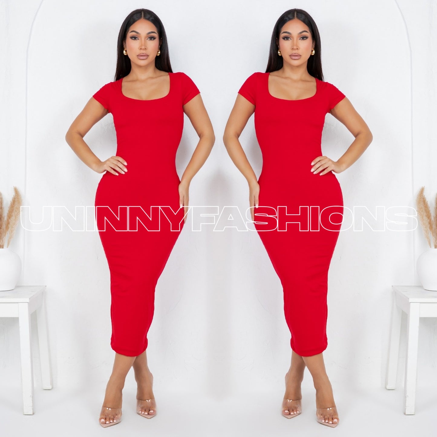 Short Sleeve Midi