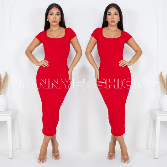 Short Sleeve Midi