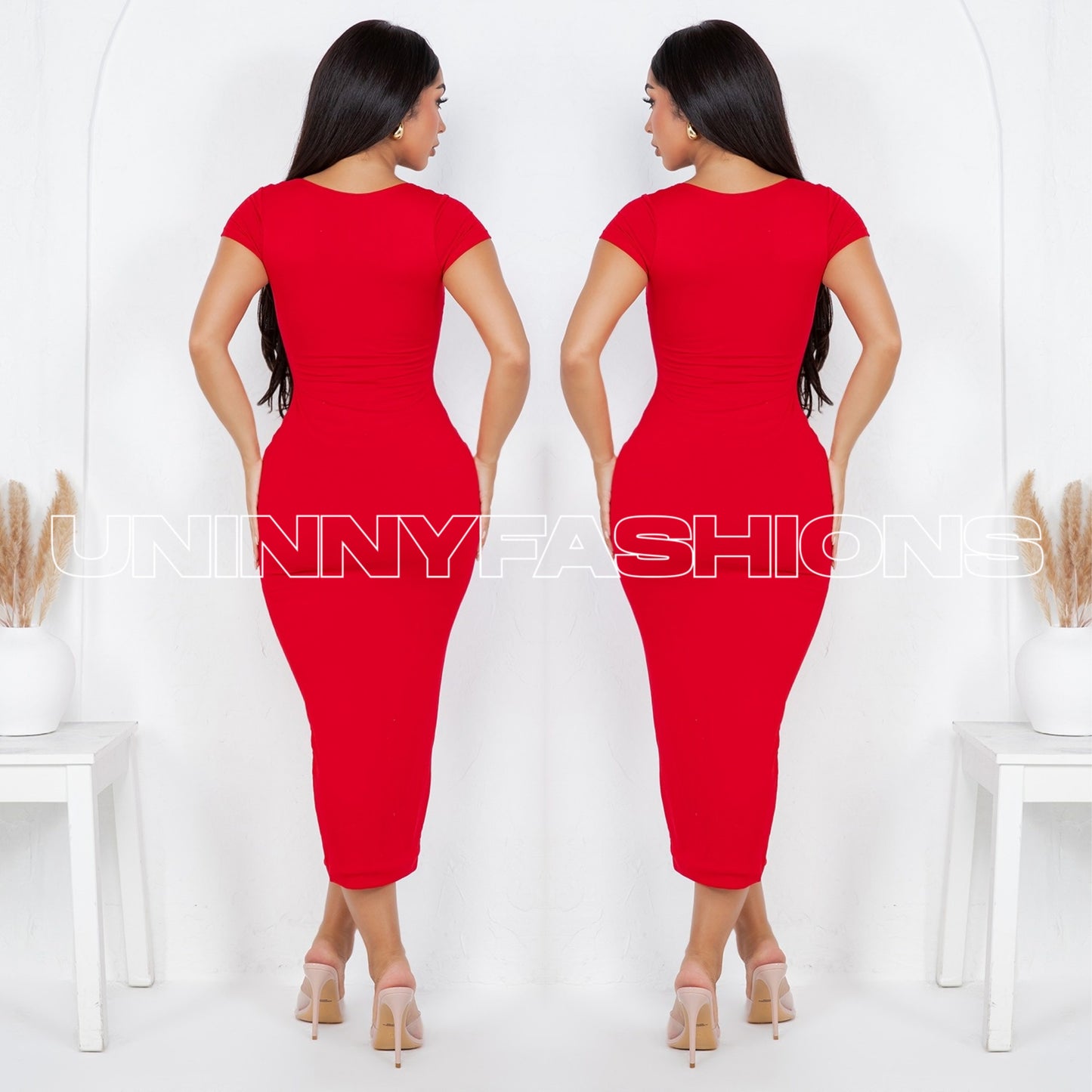 Short Sleeve Midi