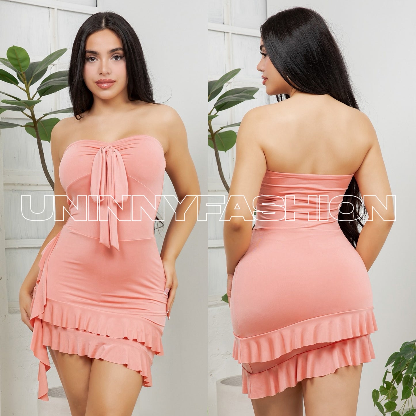 Ruffled Mini Dress