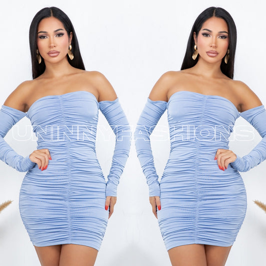 Mini Ruched Dress