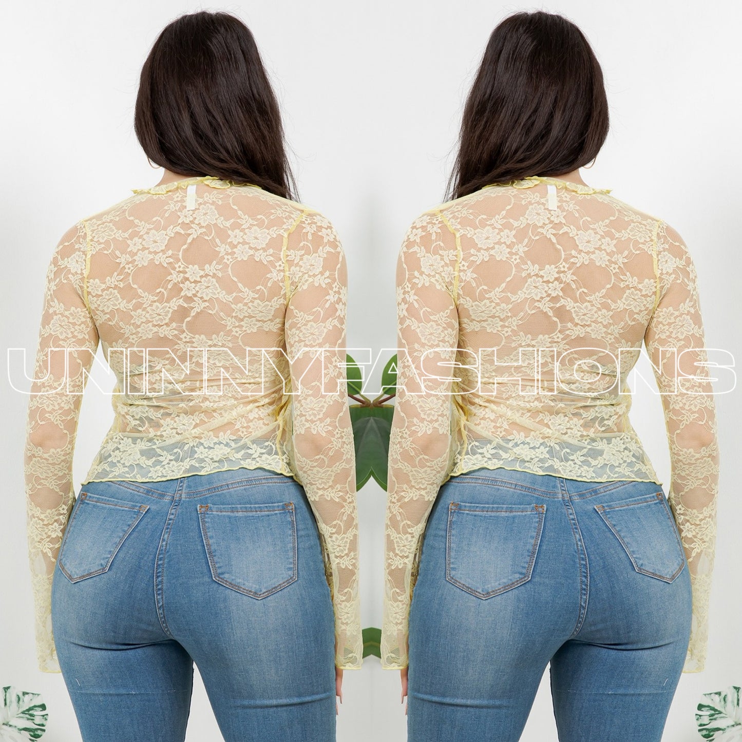 Banana Lace Top