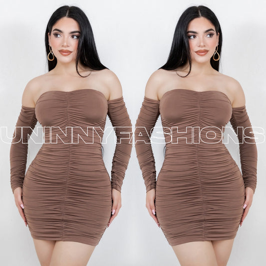 Mini Ruched Dress