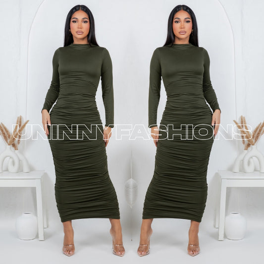 Olive Green Maxi