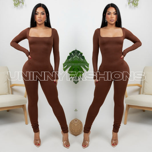 Square Neck Jumpsuit